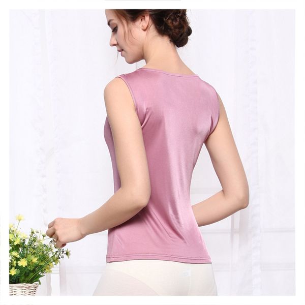 camis women's double-sided knitted real silk waistcoat sleeveless swing collar bottoming shirt t-shirt sling, White
camis women's double-sided knitted real silk waistcoat sleeveless swing collar bottoming shirt t-shirt sling, White