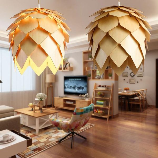 pendant lamps modern nordic pine cone led retro wooden diy iq elements puzzle bedroom art wood lamparas light fixtures
pendant lamps modern nordic pine cone led retro wooden diy iq elements puzzle bedroom art wood lamparas light fixtures