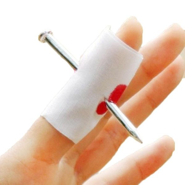 2pcs fool toys blood prank magic prop joke fake nail through finger funny gadgets trick party favor
2pcs fool toys blood prank magic prop joke fake nail through finger funny gadgets trick party favor