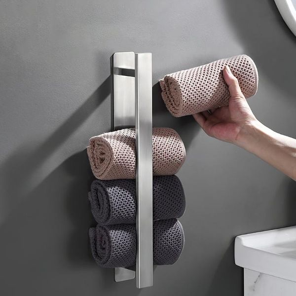 towel racks no drilling wall hook hanger bath holder hanging bar 304 stainless steel bathroom shelf storage rack
towel racks no drilling wall hook hanger bath holder hanging bar 304 stainless steel bathroom shelf storage rack
