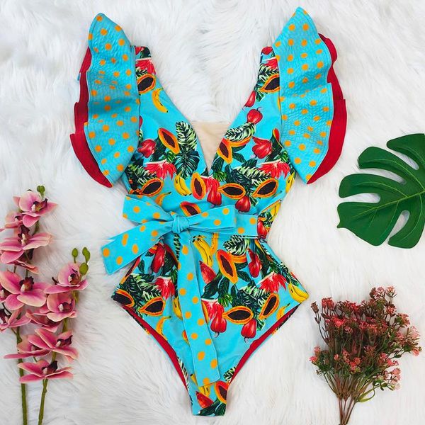 v-neck lace one piece swimsuit ruffle swimwear women bandage bathing suit beachwear print monokini swim one-piece suits
v-neck lace one piece swimsuit ruffle swimwear women bandage bathing suit beachwear print monokini swim one-piece suits