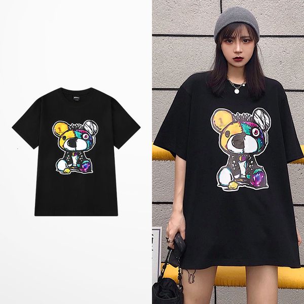 tee korean cartoon style bear imprint t cotton shirt summer high black white street t-shirts male harajuku t-shirt homme, White;black
tee korean cartoon style bear imprint t cotton shirt summer high black white street t-shirts male harajuku t-shirt homme, White;black