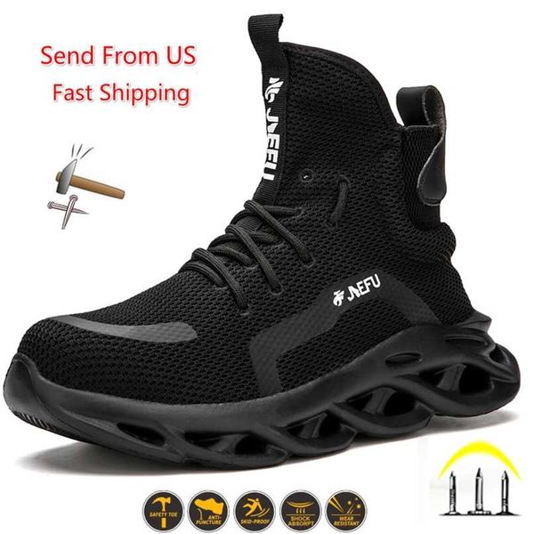 men winter safety boots are light and comfortable steel toe cap anti-piercing industrial outdoor work shoes foot protection 211022, Black
men winter safety boots are light and comfortable steel toe cap anti-piercing industrial outdoor work shoes foot protection 211022, Black