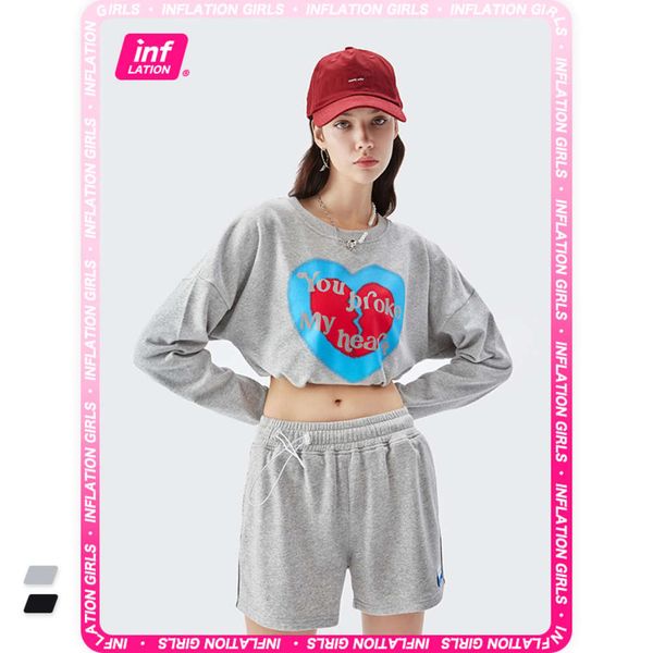 inf women's clothing | autumn and winter fashion brand street small sweet cool reflective heartbroken printed sweater, Black
inf women's clothing | autumn and winter fashion brand street small sweet cool reflective heartbroken printed sweater, Black