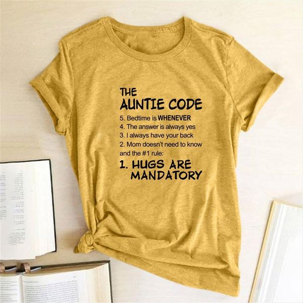 the auntie code printed clothing women summer funny for fashion cotton camiseta mujer verano, White
the auntie code printed clothing women summer funny for fashion cotton camiseta mujer verano, White
