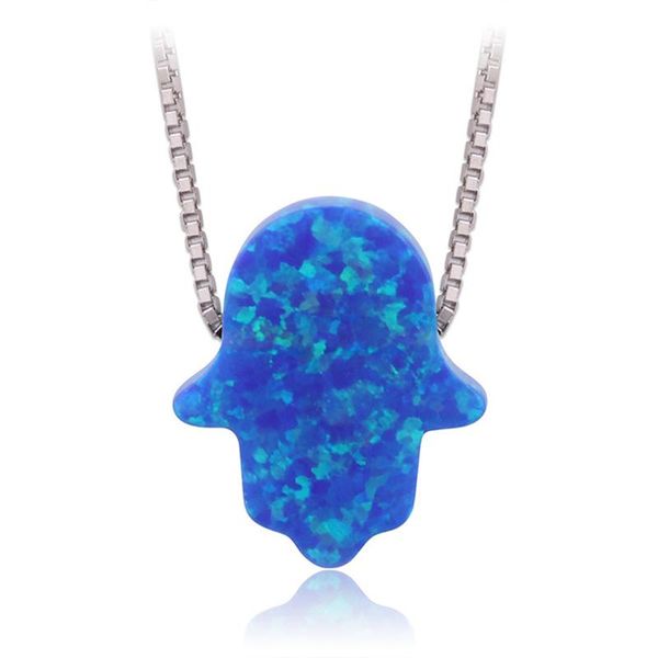 pendant necklaces fashion natural opal stone hand of fatima necklace for women 11*13mm size palm box chain jewelry gift, Silver
pendant necklaces fashion natural opal stone hand of fatima necklace for women 11*13mm size palm box chain jewelry gift, Silver
