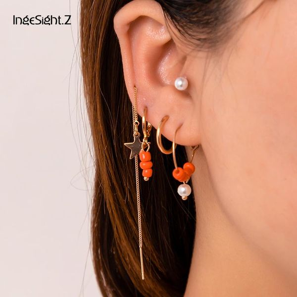 dangle & chandelier ingesight.z 5pcs/set red color seed beaded imitation pearl drop earrings small star pendant long women jewelry, Silver
dangle & chandelier ingesight.z 5pcs/set red color seed beaded imitation pearl drop earrings small star pendant long women jewelry, Silver