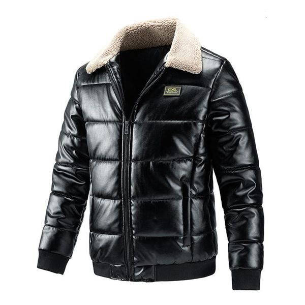 men's jackets men leather jacket autumn and winter turn-down collar coat casual handsome cotton padded streetwear, Black;brown
men's jackets men leather jacket autumn and winter turn-down collar coat casual handsome cotton padded streetwear, Black;brown