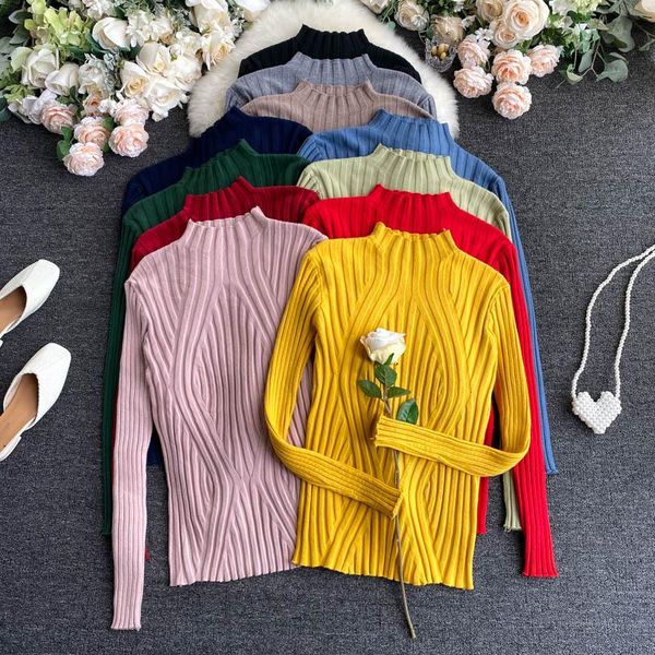 vintage 2021 slim trendy pull femme autumn winter knitted pullover sweater elastic women elegant thick long sleeve sweaters women's, White;black
vintage 2021 slim trendy pull femme autumn winter knitted pullover sweater elastic women elegant thick long sleeve sweaters women's, White;black