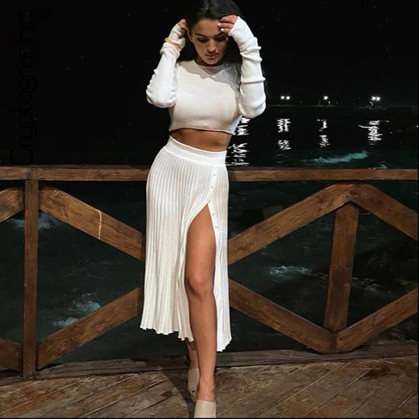 solid sweater cropped womens pants midi skirt two piece set women matching outfits button up split skirts winter, White
solid sweater cropped womens pants midi skirt two piece set women matching outfits button up split skirts winter, White