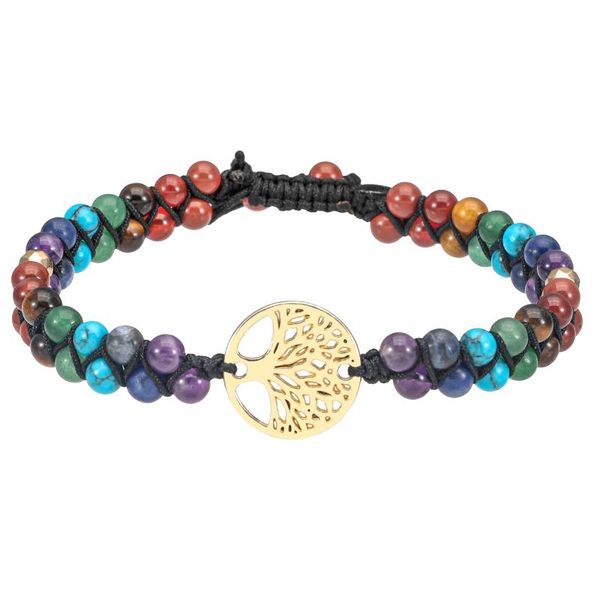 charm bracelets adjustable 7 chakra stone beads double braided bracelet handmade jewelry for women, Golden;silver
charm bracelets adjustable 7 chakra stone beads double braided bracelet handmade jewelry for women, Golden;silver
