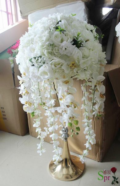 4pcs/lot 40cm dial. artificial wedding table flower center ball road lead flowers decoration decorative & wreaths
4pcs/lot 40cm dial. artificial wedding table flower center ball road lead flowers decoration decorative & wreaths