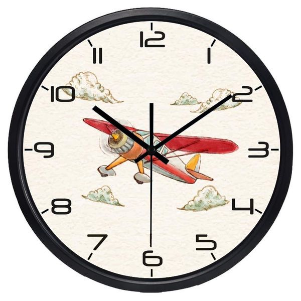 wall clocks fashion creative silent non-ticking retro painted aircraft plane clock personality pure modern
wall clocks fashion creative silent non-ticking retro painted aircraft plane clock personality pure modern