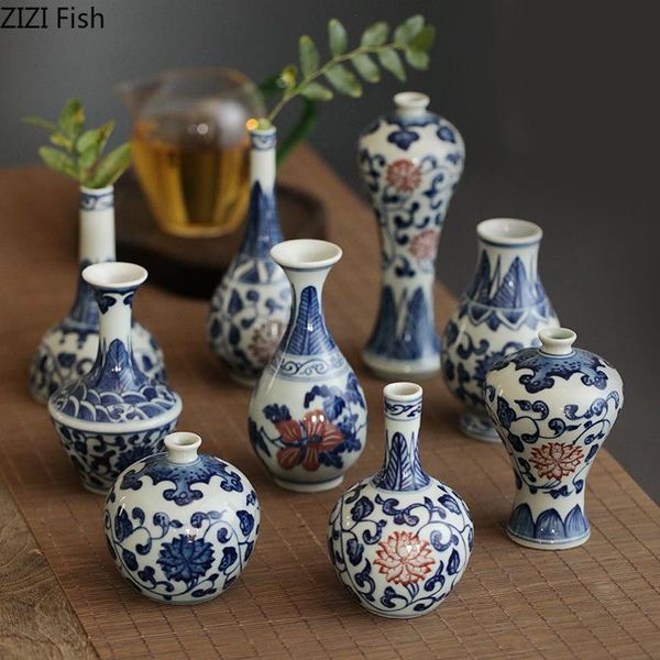 vases classic ceramic vase antique blue and white porcelain floral arrangement painted mini vintage home decor crafts ornaments
vases classic ceramic vase antique blue and white porcelain floral arrangement painted mini vintage home decor crafts ornaments