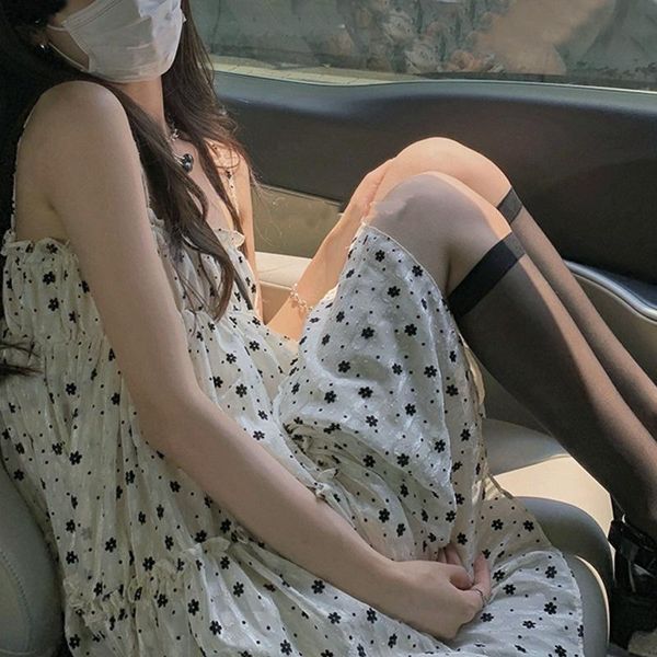 casual dresses korean sleeveless floral summer females beach one shoulder elegant women's vintage strap dress y2k, Black;gray
casual dresses korean sleeveless floral summer females beach one shoulder elegant women's vintage strap dress y2k, Black;gray