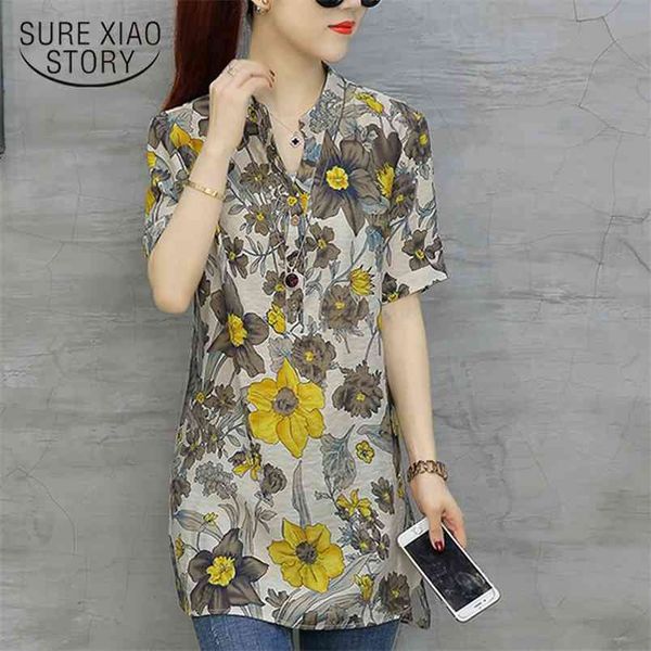 spring summer women clothing short blouses casual print fashion plus size female shirts d532 30 210506, White
spring summer women clothing short blouses casual print fashion plus size female shirts d532 30 210506, White