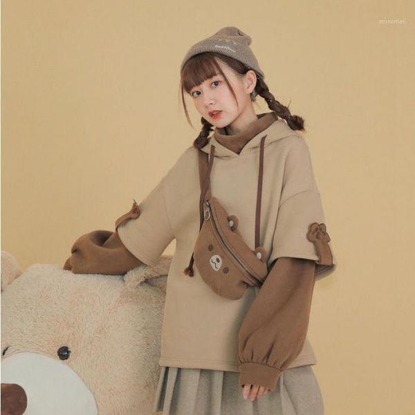 women's hoodies & sweatshirts kawaii girl loose patchwork cute with bag student coat high street female fashion winter streetwear h, Black
women's hoodies & sweatshirts kawaii girl loose patchwork cute with bag student coat high street female fashion winter streetwear h, Black