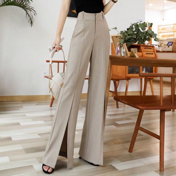 capris elegant khakis front breech slimming split flare 2021 high waist skinny-fit stripper broad leg suit women's pants, Black;white
capris elegant khakis front breech slimming split flare 2021 high waist skinny-fit stripper broad leg suit women's pants, Black;white
