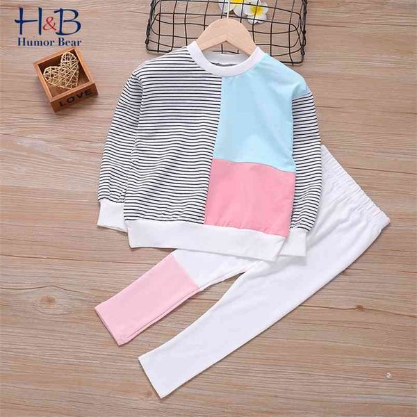 girls children clothing set autumn clothes tracksuit long sleeve striped + trousers 2pcs sport suit 210611, White
girls children clothing set autumn clothes tracksuit long sleeve striped + trousers 2pcs sport suit 210611, White