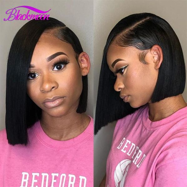 lace wigs blackmoon short hair bob 4x4 closure wig straight human natural black 1b color 180 density femme remy, Black;brown
lace wigs blackmoon short hair bob 4x4 closure wig straight human natural black 1b color 180 density femme remy, Black;brown