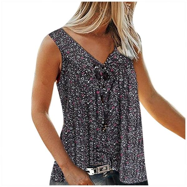 women's blouses & shirts women v collar printed broken flowers sleeveless leisure time shirt fashion 2021 ropa mujer summer femme #srn, White
women's blouses & shirts women v collar printed broken flowers sleeveless leisure time shirt fashion 2021 ropa mujer summer femme #srn, White