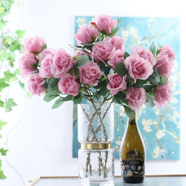 artificial silk 5 head chaise fake roses home decorative simulation flowers wedding bride holding bouquets valentine's day gifts & wrea 
artificial silk 5 head chaise fake roses home decorative simulation flowers wedding bride holding bouquets valentine's day gifts & wrea