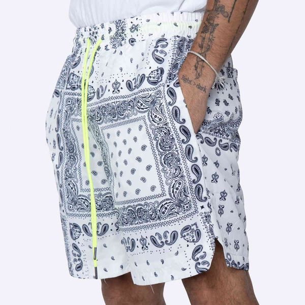 men's shorts summer loose cashew casual basketball hip hop beach capris, White;black
men's shorts summer loose cashew casual basketball hip hop beach capris, White;black
