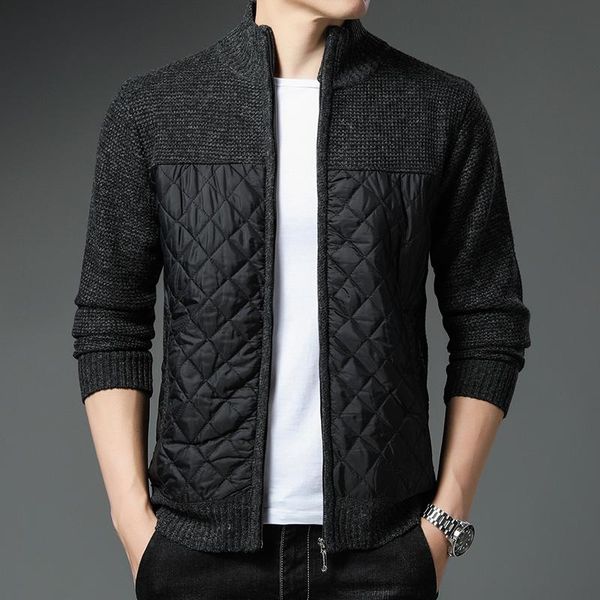 men's sweaters warm sweater cardigan men autumn and winter trend zipper knit jacket with fleece thick leisure versatile coat, White;black
men's sweaters warm sweater cardigan men autumn and winter trend zipper knit jacket with fleece thick leisure versatile coat, White;black