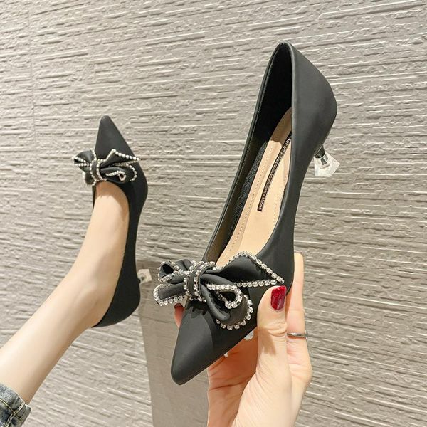 sandals fashion butterfly stiletto autumn style rhinestone french pointed single shoes womens shallow mouth all-match mid-heel, Black
sandals fashion butterfly stiletto autumn style rhinestone french pointed single shoes womens shallow mouth all-match mid-heel, Black