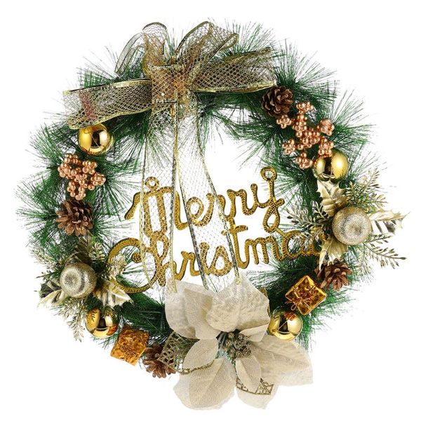 1pc creative exquisite hanging decor christmas wreath ornament xmas for door decorative flowers & wreaths
1pc creative exquisite hanging decor christmas wreath ornament xmas for door decorative flowers & wreaths