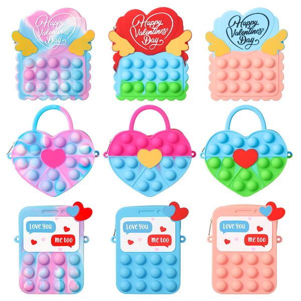 fidget toys valentine's day toy pendant deskpuzzle key chain silicone coin purse messenger bag educational toy press
fidget toys valentine's day toy pendant deskpuzzle key chain silicone coin purse messenger bag educational toy press