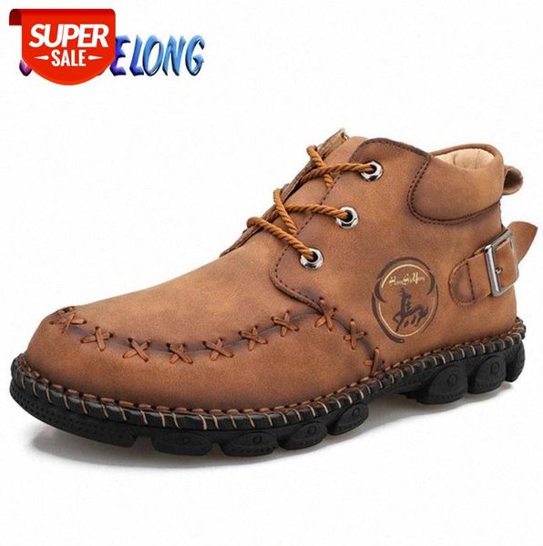 New Men's Leather Boots Handmade Men's Moccasins Confortable Leather Ankle Boots Outdoor Sneakers Plus Size 38-48 #g51V
New Men's Leather Boots Handmade Men's Moccasins Confortable Leather Ankle Boots Outdoor Sneakers Plus Size 38-48 #g51V