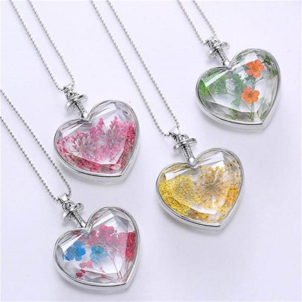 pendant necklaces fashion women heart glass flower necklace clavicle chain jewelry gift, Silver
pendant necklaces fashion women heart glass flower necklace clavicle chain jewelry gift, Silver