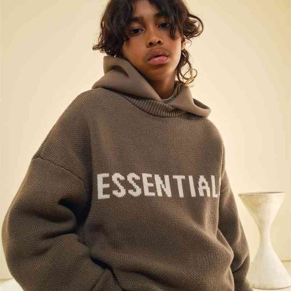 of autumn and winter double thread essentials chest letter high street fashion fog round neck sweater, Black
of autumn and winter double thread essentials chest letter high street fashion fog round neck sweater, Black