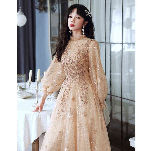 prom luxury boutique occasion dresses host evening womanly banquet 2021 champagne long style elegant thin, Black
prom luxury boutique occasion dresses host evening womanly banquet 2021 champagne long style elegant thin, Black