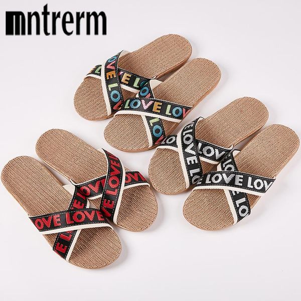 slippers mntrerm linen-soled for women and men xiaju home indoor fashion letters couple shoes, Black
slippers mntrerm linen-soled for women and men xiaju home indoor fashion letters couple shoes, Black