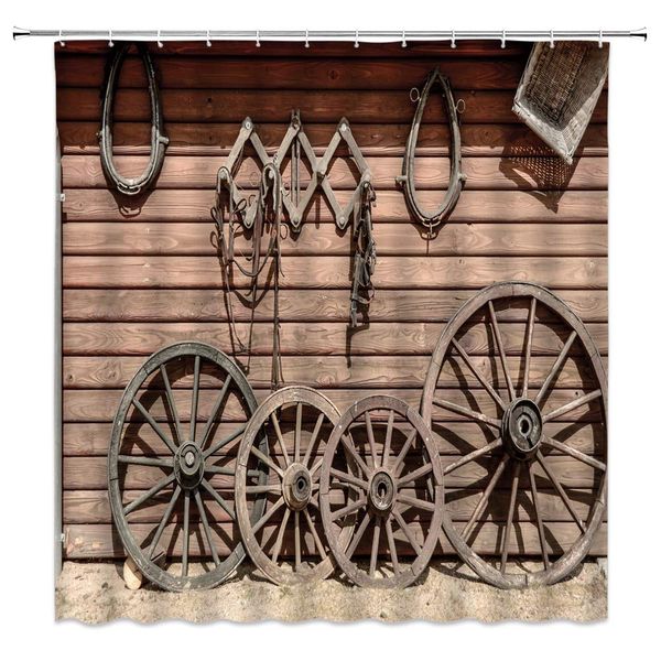 barn wagon wheels shower curtain country house harness cabin southwest rustic village sunny brown fabric bath curtains bathroom
barn wagon wheels shower curtain country house harness cabin southwest rustic village sunny brown fabric bath curtains bathroom