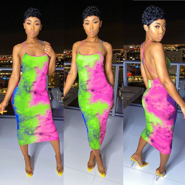 women casual dresses multicolor tie-dye print mid-length backless dress expert design quality latest style original status, Black;gray
women casual dresses multicolor tie-dye print mid-length backless dress expert design quality latest style original status, Black;gray