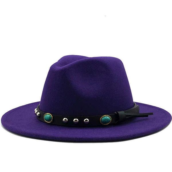 wide brim hats women wool felt jazz fedora panama style ladies trilby gambler hat fashion party cowboy sunshade cap, Blue;gray
wide brim hats women wool felt jazz fedora panama style ladies trilby gambler hat fashion party cowboy sunshade cap, Blue;gray