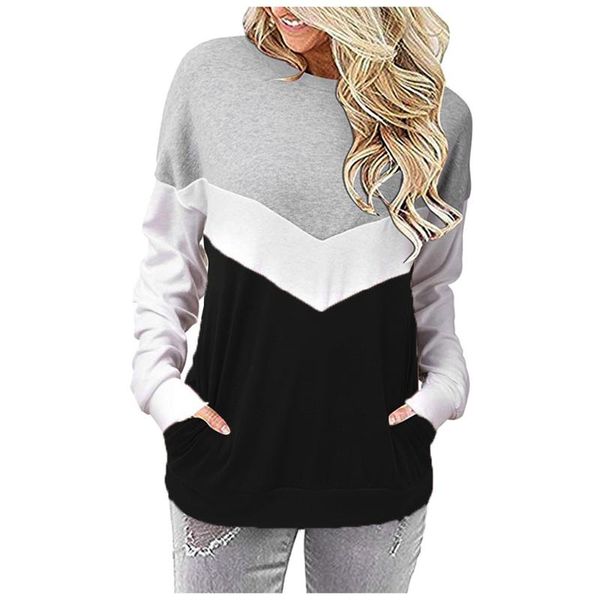 women's hoodies & sweatshirts sweatshirt 2021 casual color splicing long sleeve pullover o neck asymmetric loose street, Black
women's hoodies & sweatshirts sweatshirt 2021 casual color splicing long sleeve pullover o neck asymmetric loose street, Black