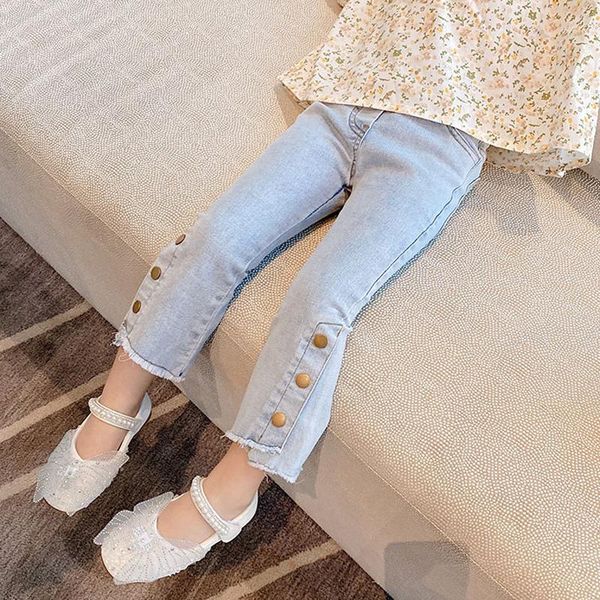 jeans baby girls bell bottom spring autumn kids flare pants solid color trousers elastic denim fall children's fashion, Blue
jeans baby girls bell bottom spring autumn kids flare pants solid color trousers elastic denim fall children's fashion, Blue