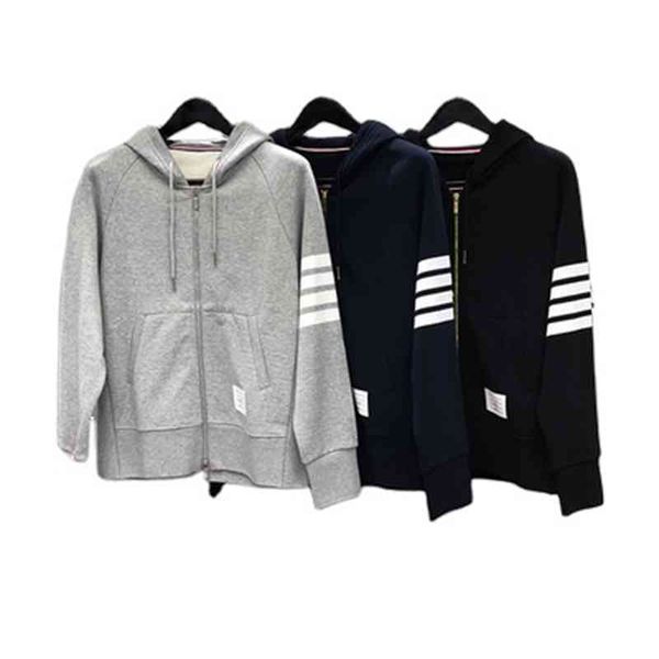 tb thom smart casual classic cotton engineered 4-bar zip-up jersey hoodie men women couples custom, Black
tb thom smart casual classic cotton engineered 4-bar zip-up jersey hoodie men women couples custom, Black
