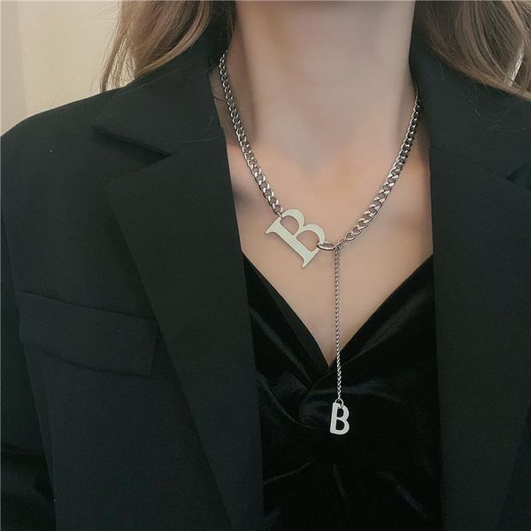 chains 2021 necklace b cold wind simple collars chain ins trend web celebrity hip hop choker cool, Silver
chains 2021 necklace b cold wind simple collars chain ins trend web celebrity hip hop choker cool, Silver