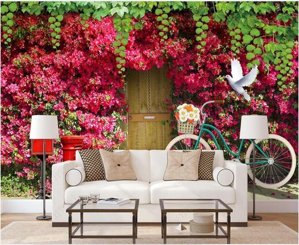 wallpapers 3d po wallpaper custom mural rose flower vine bicycle scenery home decor bedroom for walls in rolls
wallpapers 3d po wallpaper custom mural rose flower vine bicycle scenery home decor bedroom for walls in rolls