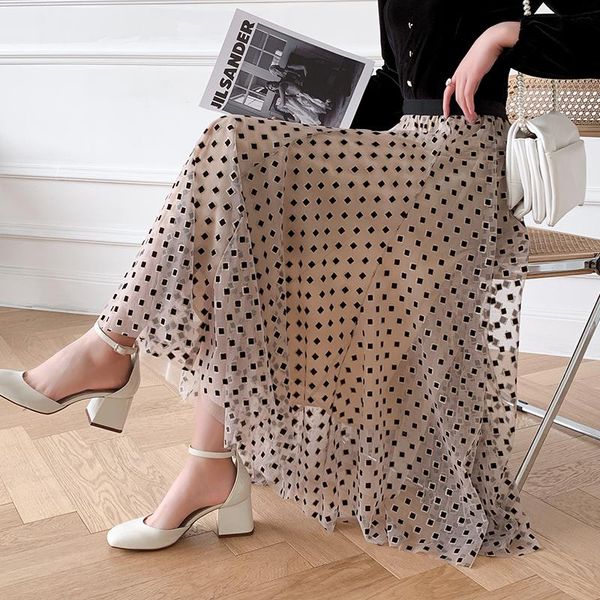long mesh woman skirts 2021 spring summer harajuku high waist midi tulle pleated womens korean style upe femme, Black
long mesh woman skirts 2021 spring summer harajuku high waist midi tulle pleated womens korean style upe femme, Black