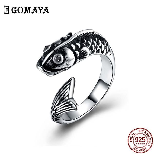 cluster rings gomaya 316l stainless steel fish for men black flat ring personality vintage style anniversary fashion jewelry, Golden;silver
cluster rings gomaya 316l stainless steel fish for men black flat ring personality vintage style anniversary fashion jewelry, Golden;silver