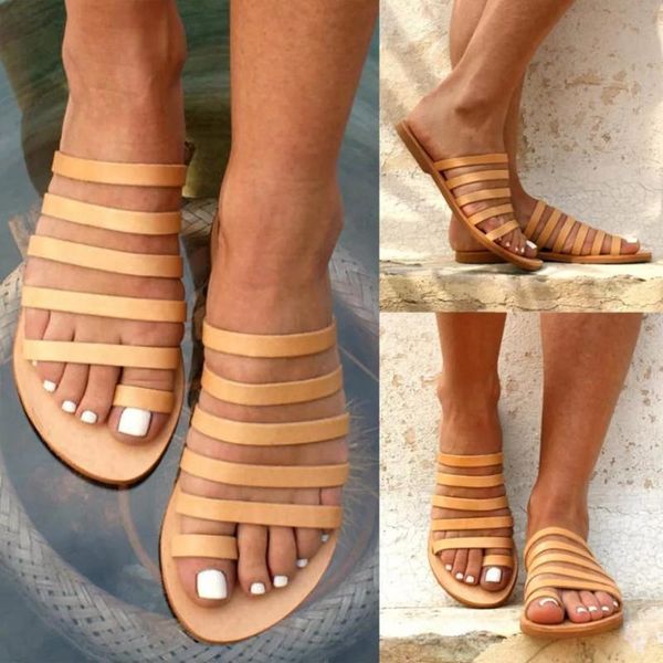 slippers women's summer sandals gladiator beach shoes ladies flat heel strap roman female flip flops outdoor, Black
slippers women's summer sandals gladiator beach shoes ladies flat heel strap roman female flip flops outdoor, Black