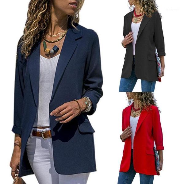 women's suits & blazers women stylish suit tailored collar solid coat 2021 arrival long sleeve elegant slim outwear for office lady wit, White;black
women's suits & blazers women stylish suit tailored collar solid coat 2021 arrival long sleeve elegant slim outwear for office lady wit, White;black