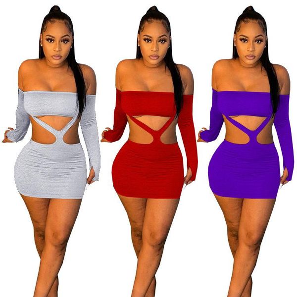 casual dresses zaggin 2021 autumn women solid 3-colors exposed navel mini dress lady off shoulder full sleeve skinny, Black;gray
casual dresses zaggin 2021 autumn women solid 3-colors exposed navel mini dress lady off shoulder full sleeve skinny, Black;gray