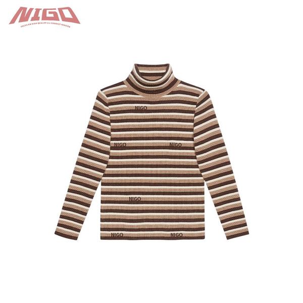 pullover nigo boys and girls striped cashmere knitted turtleneck 3-14 years old children's clothes #nigo37562, Blue
pullover nigo boys and girls striped cashmere knitted turtleneck 3-14 years old children's clothes #nigo37562, Blue